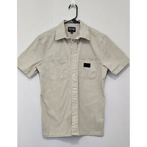 Dogg Supply By Snoop Dogg Button Up Khaki Shirt Mens‎ Size Small